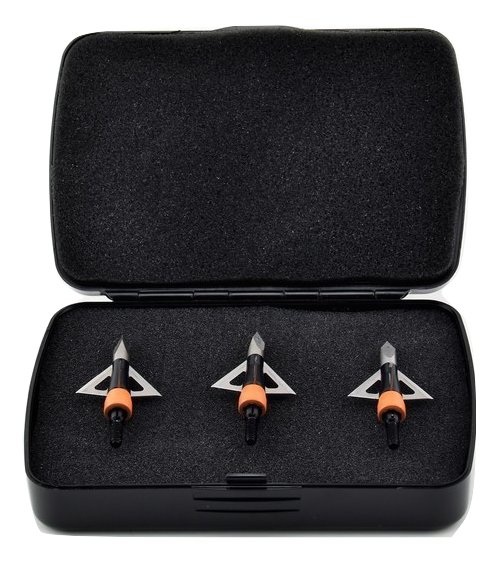 Wasp nest case with three fixed blade broadheads